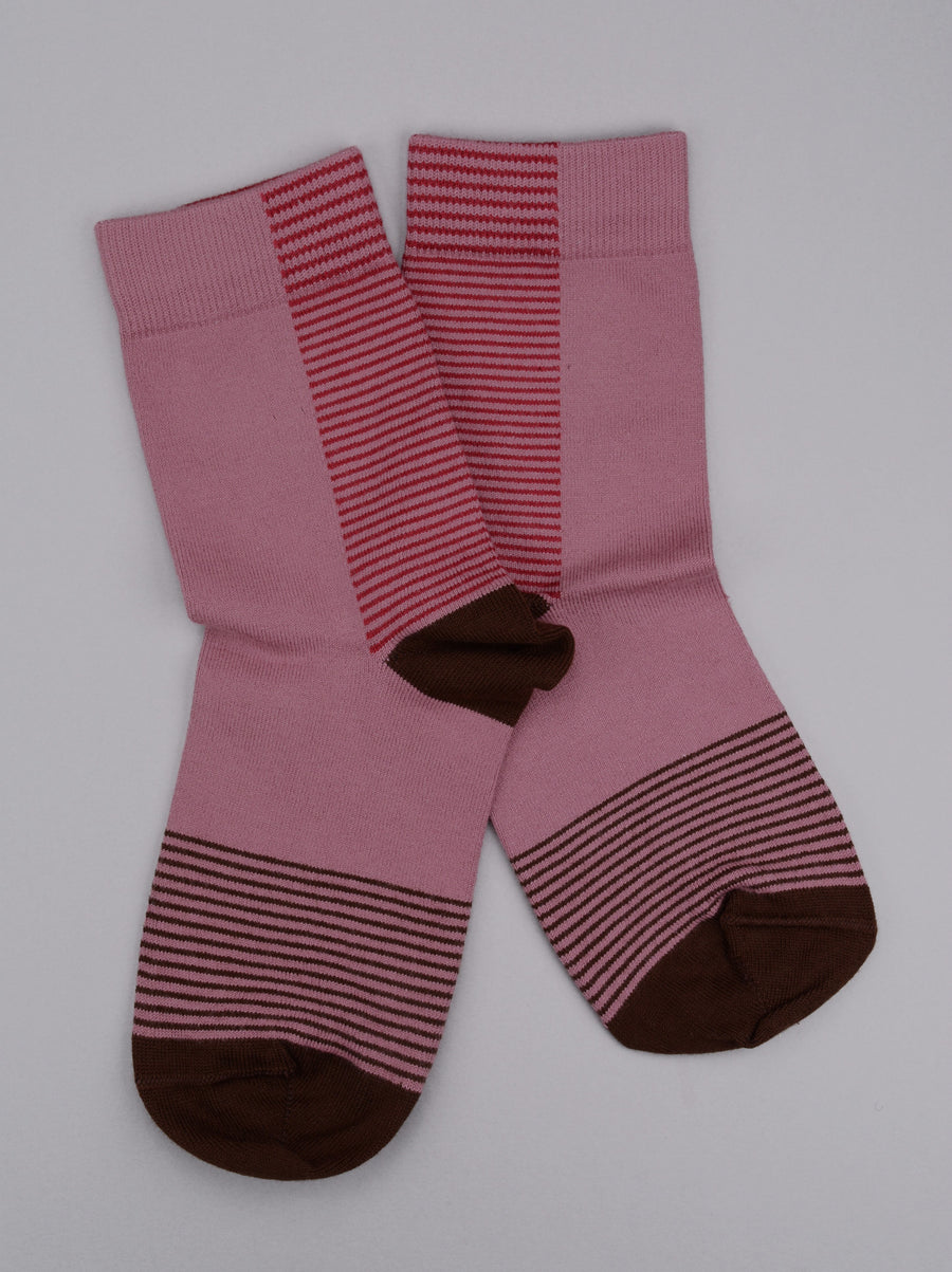 Peper Harow<p>anne<p>cotton ankle socks<p>mauve pink