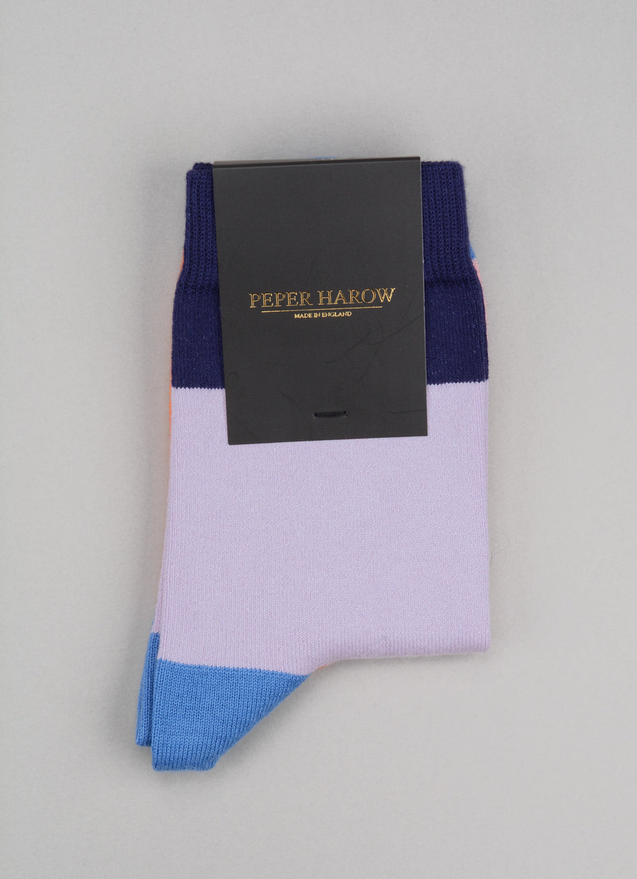 Peper Harow<p>victoria<p>cotton ankle socks<p>lavender