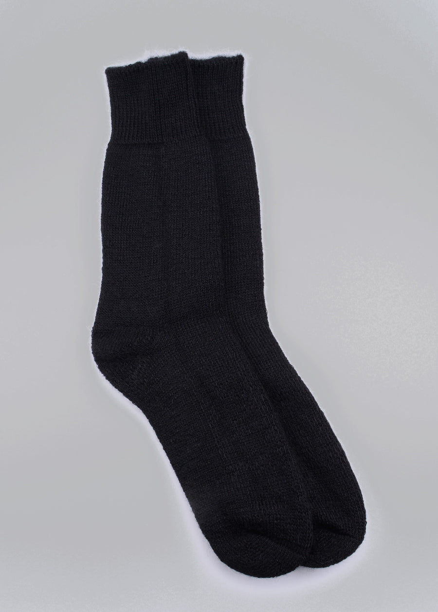 Mary Queen of Socks <p> Derbyshire <p>thick cosy mohair<p> black