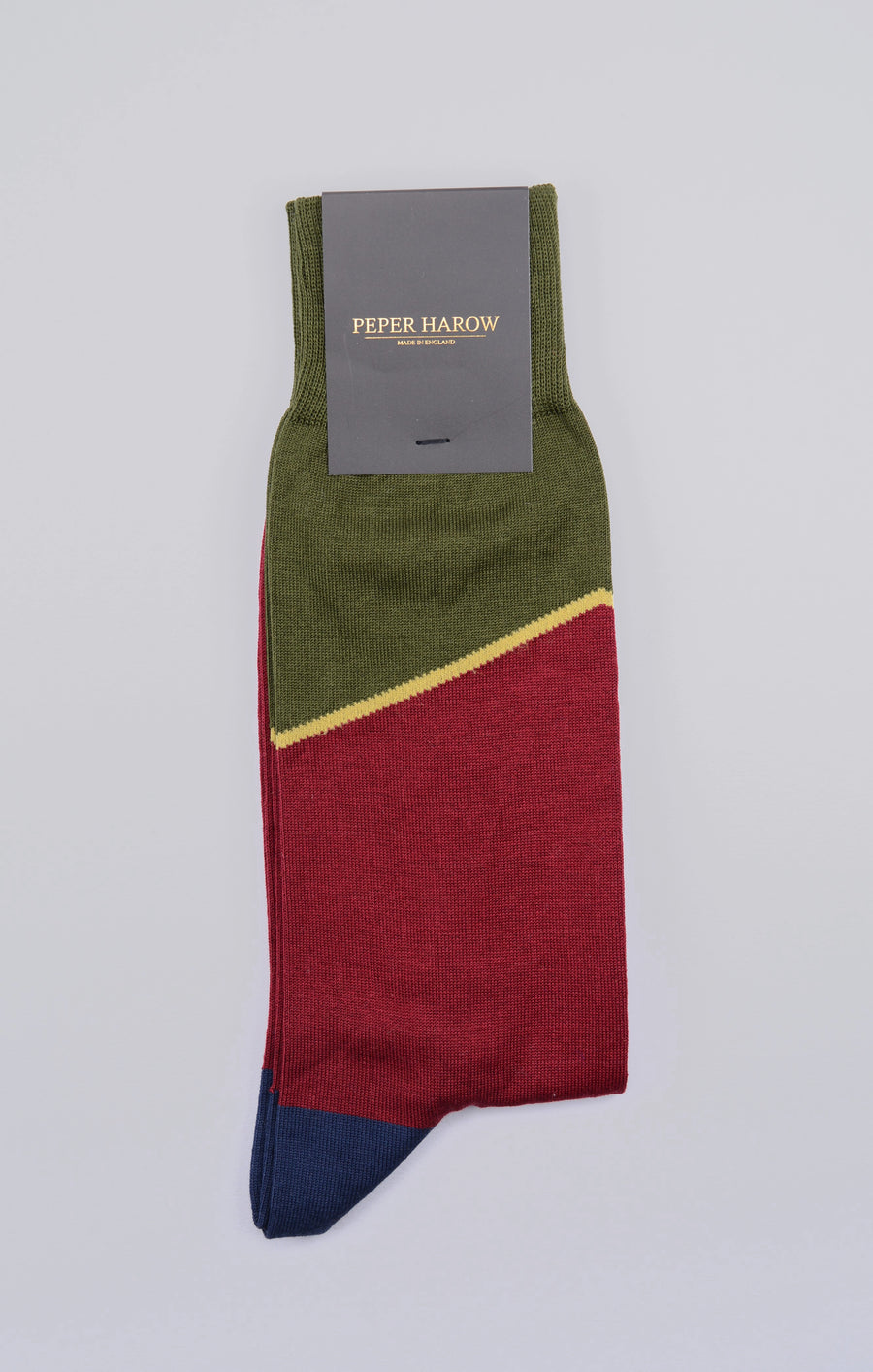 Peper Harow<p>hilltop<p>men's cotton crew socks<p>juniper