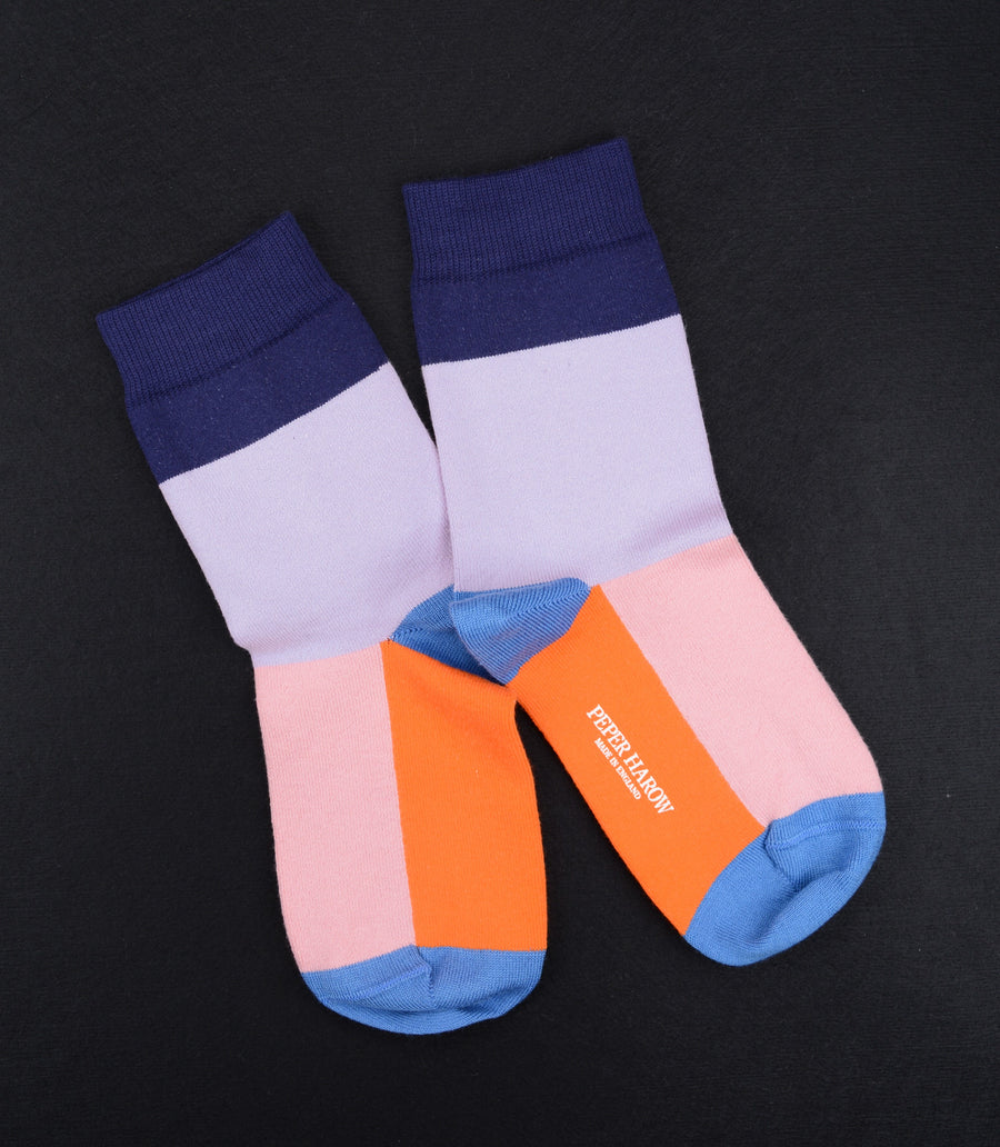 Peper Harow<p>victoria<p>cotton ankle socks<p>lavender