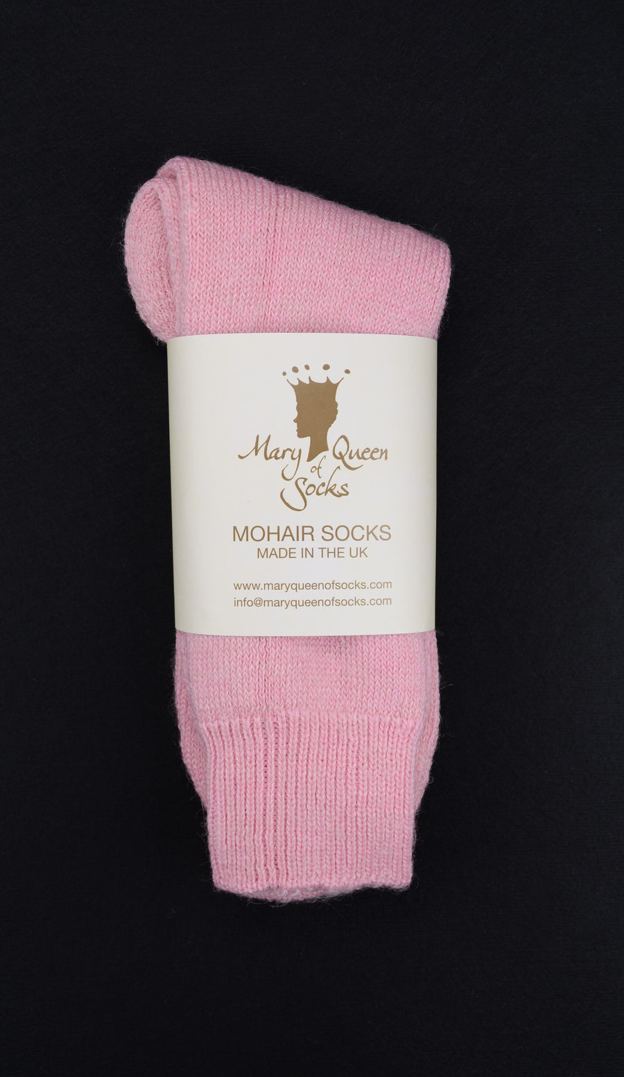 Mary Queen of Socks<p> Derbyshire walking <p> thick cosy mohair<p>pink