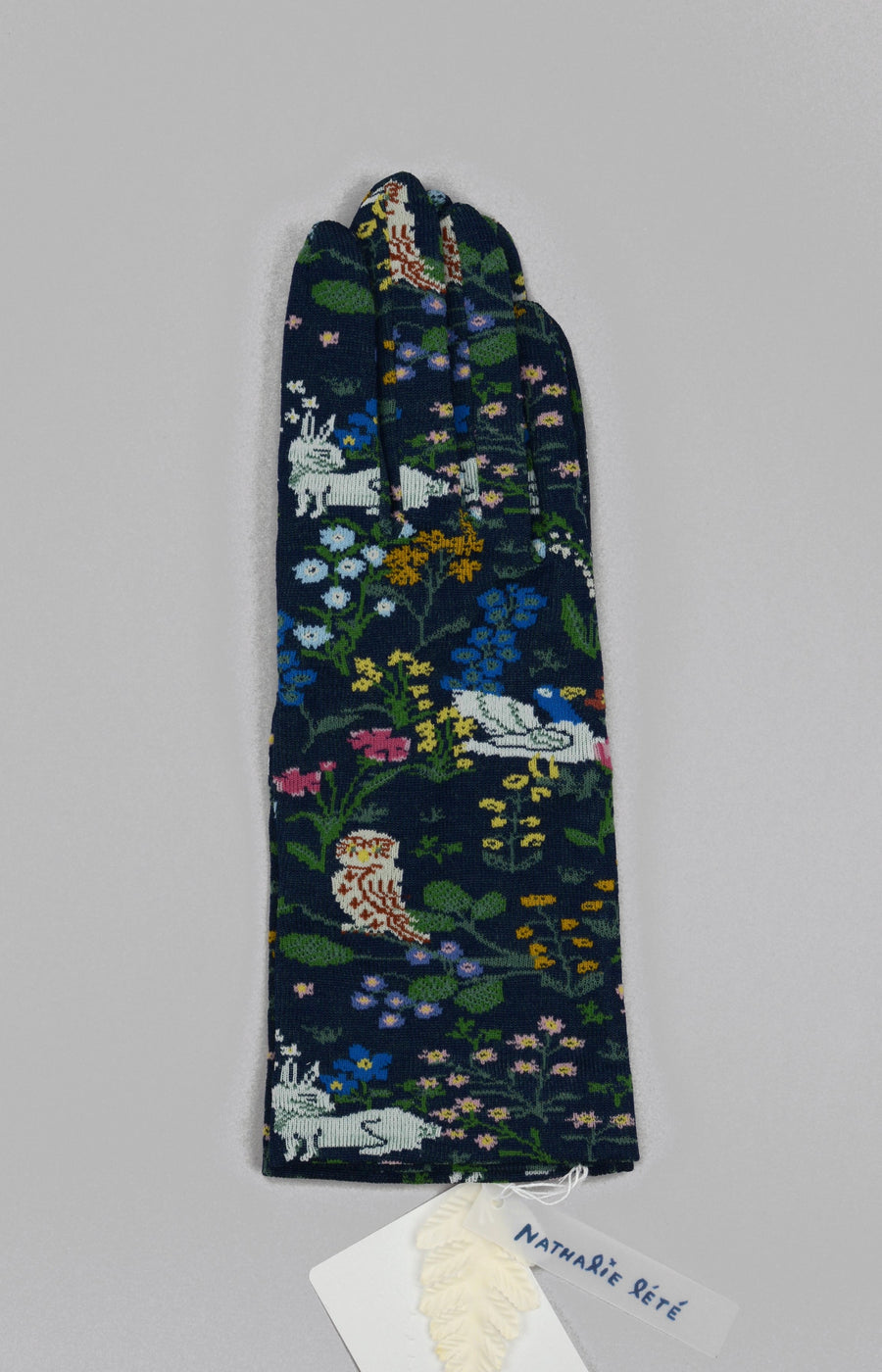 Antipast-Nathalie Lete<p>special limited edition<p>Tapisserie Cluny<p>navy cotton gloves