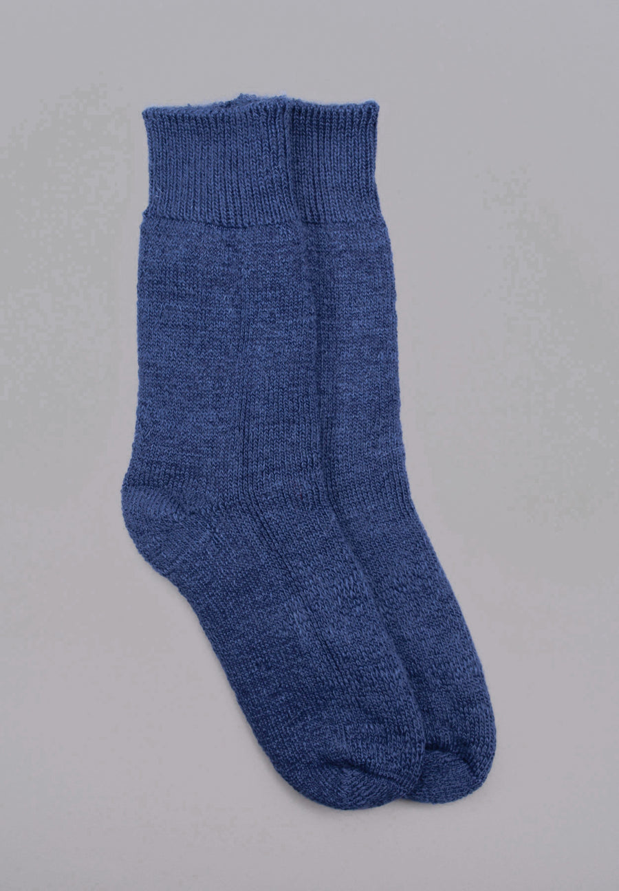 Mary Queen of Socks<p> Derbyshire walking<p> thick cosy mohair<p>blue/navy