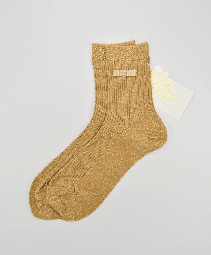 Antipast<p>ribbon<p>ankle sock<p>gold