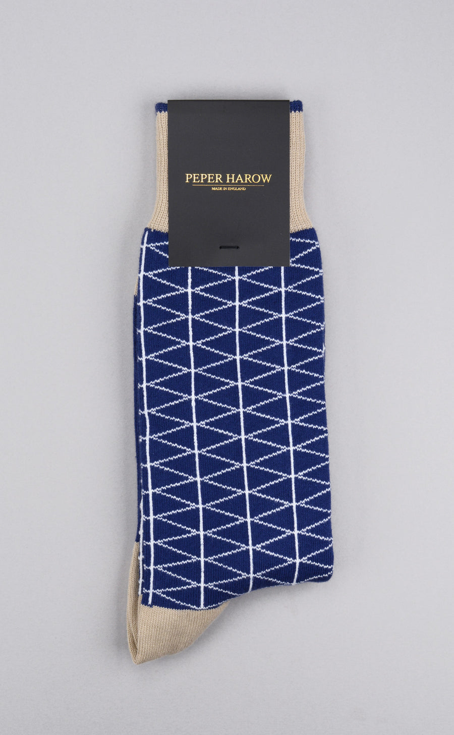 Peper Harow<p>tritile<p>men's cotton crew socks<p>royal blue