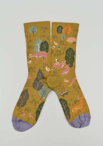 Bonne Maison<p>fauna absinthe<p>crew cotton socks