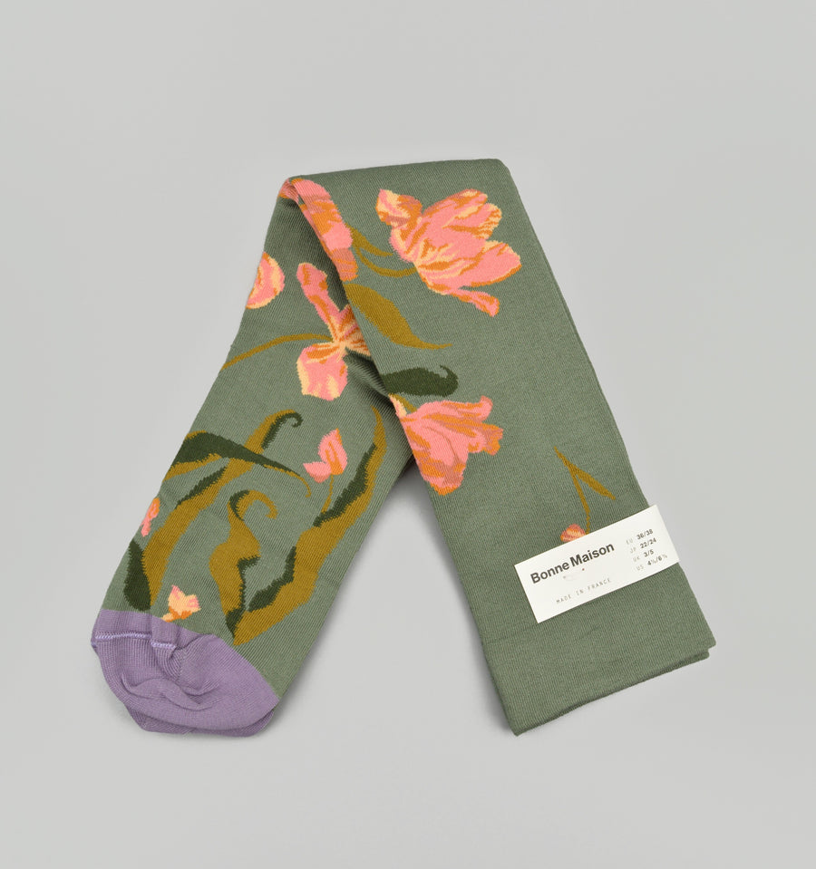 Bonne Maison<p>orchards ceder<p>knee high cotton socks