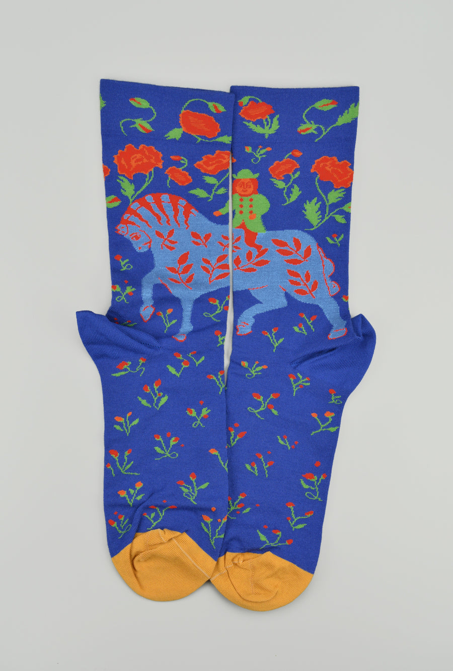 Bonne Maison<p>horse matisse<p>crew cotton socks