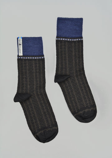 Ojbro<p>eksharad natt<p>merino crew sock<p>black