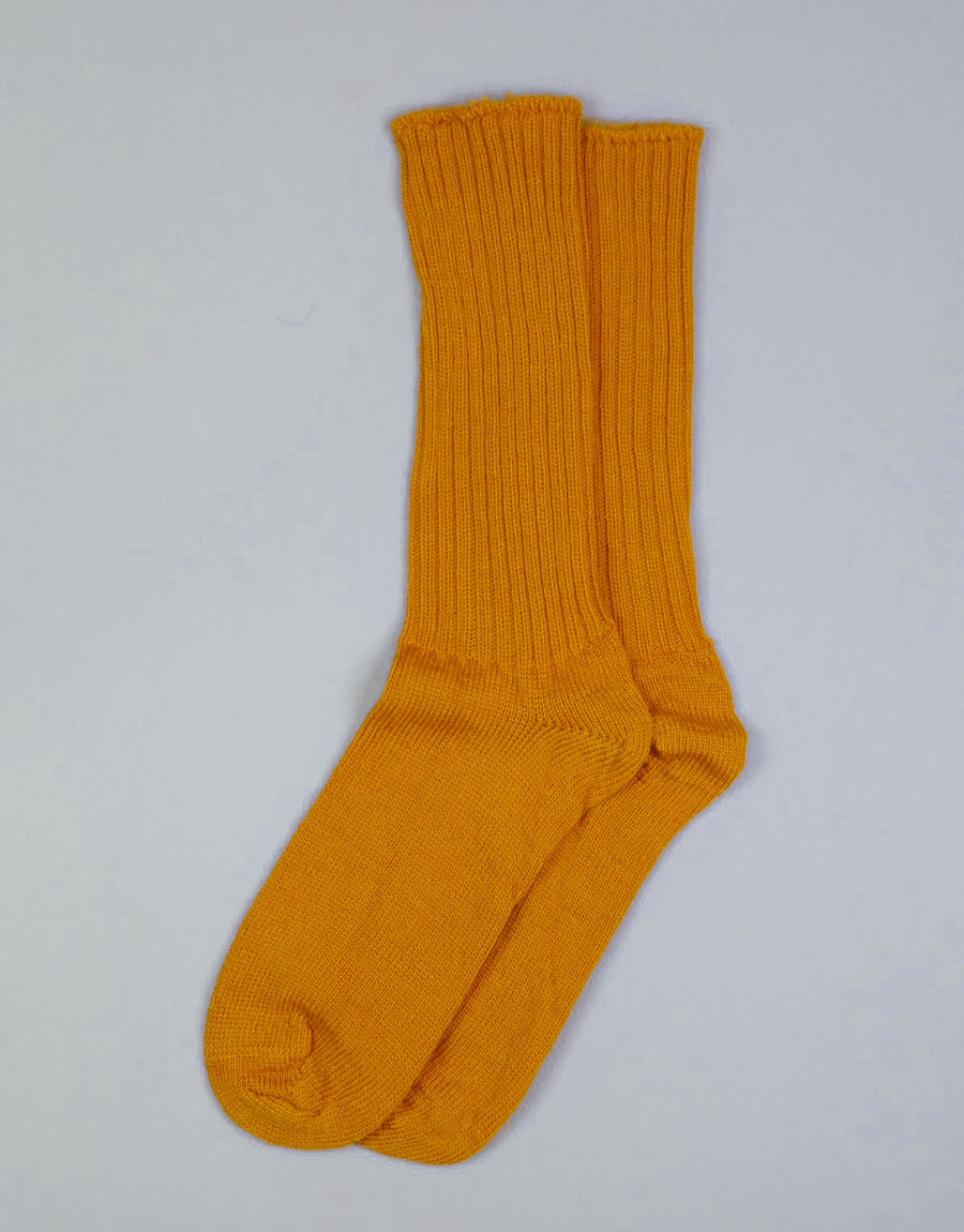 Mary Queen of Socks<p>Sussex loose top<p>mohair crew socks<p>mustard