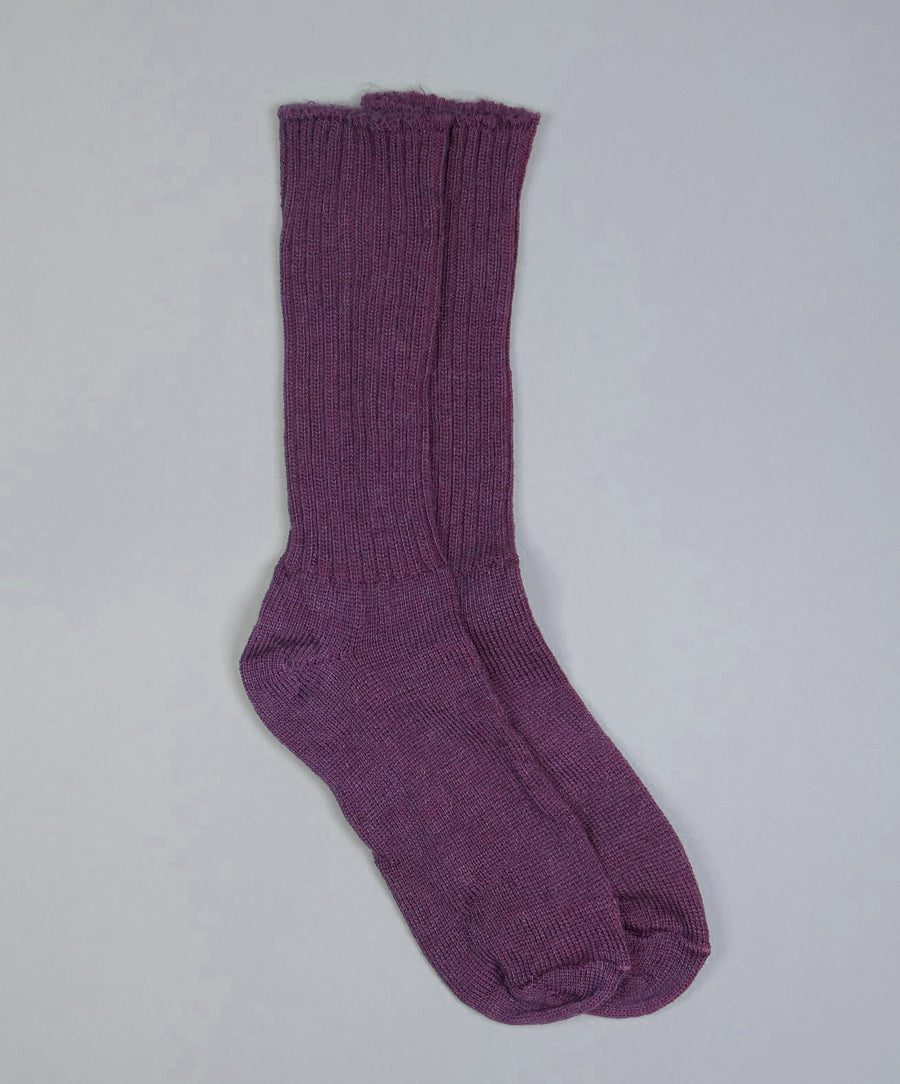 Mary Queen of Socks<p>Sussex loose top<p>mohair crew socks<p>thistle