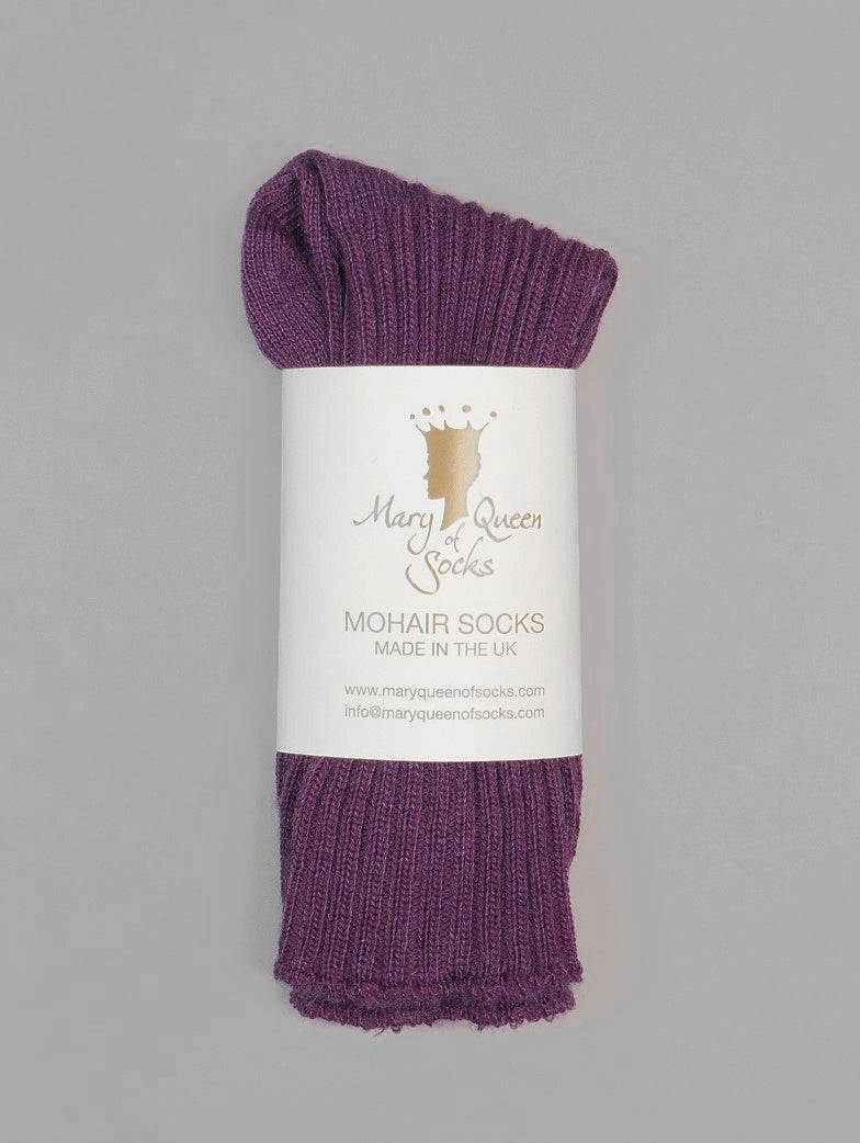 Mary Queen of Socks<p>Sussex loose top<p>mohair crew socks<p>thistle